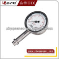 Diaphragm stainless steel pressure gauge with plate